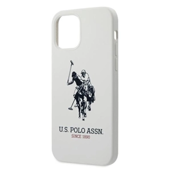 Etui U.S. Polo Assn. Silicone Collection na iPhone 12 Pro Max - białe