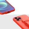 Rope case żelowe etui ze smyczą łańcuszkiem torebka smycz iPhone 13 mini ciemnozielony