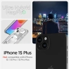 Etui Spigen Ultra Hybrid Mag z MagSafe na iPhone 15 Plus - białe (wzór Zero One)