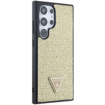 Etui Guess Rhinestone Triangle na Samsung Galaxy S24 Ultra - złote