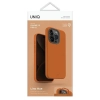 Etui UNIQ Lino Hue Magclick Charging do iPhone 15 Pro - pomarańczowe