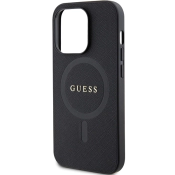 Etui Guess Saffiano MagSafe na iPhone 14 Pro Max - czarne