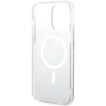 Etui Guess 4G MagSafe na iPhone 14 Pro Max - brązowe