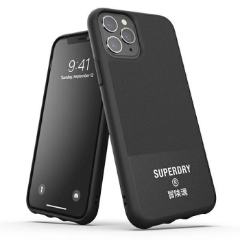 Etui SuperDry Moulded Canvas na iPhone 11 Pro - czarne
