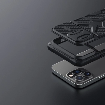 Nillkin Adventurer Case etui do iPhone 13 Pro pancerny pokrowiec z osłoną na aparat czerwony