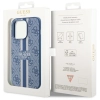 Etui Guess 4G Printed Stripes MagSafe na iPhone 14 Pro Max - niebieskie