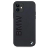 Etui BMW Signature Logo Imprint na iPhone 12 mini - granatowe