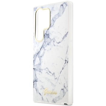 Etui Guess Marble Collection na Samsung Galaxy S23 Ultra - białe