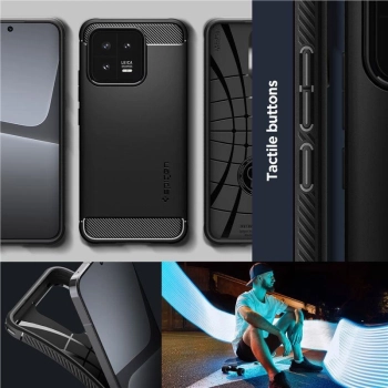 Etui Spigen Rugged Armor na Xiaomi 13 - czarny mat