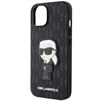 Etui Karl Lagerfeld Saffiano Monogram Ikonik na iPhone 14 - czarny