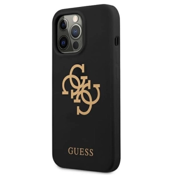 Etui Guess Silicone 4G Logo na iPhone 13 Pro / iPhone 13 - czarne