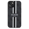 Etui Guess 4G Printed Stripes MagSafe na iPhone 15 / 14 / 13 - czarne