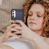Carbon Case etui do Samsung Galaxy A54 5G elastyczny silikonowy karbonowy pokrowiec niebieskie