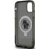 Etui Karl Lagerfeld Ring Stand Karl&Choupettte MagSafe na iPhone 11 / Xr - czarne