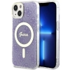 Etui Guess 4G MagSafe na iPhone 14 - purpurowe