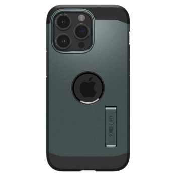 Etui Spigen Tough Armor MagSafe z podstawką na iPhone 15 Pro - zielone