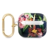 Etui Guess Flower Strap Collection na AirPods 3 cover - niebieskie