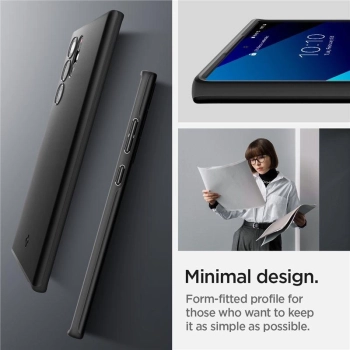 Etui Spigen Thin Fit na Samsung Galaxy S22 Ultra - czarne