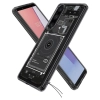 Etui Spigen Ultra Hybrid na Sony Xperia 1 V - ciemnoszare (wzór Zero One)