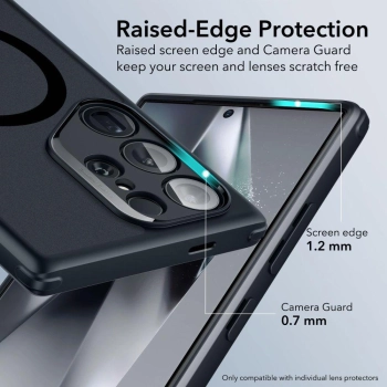 Etui ESR Classic Hybrid Halolock na Samsung Galaxy S24 Ultra - matowo-czarne