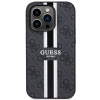 Etui Guess 4G Printed Stripes MagSafe na iPhone 14 Pro - czarne