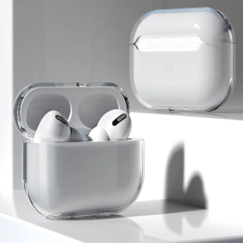 Etui do AirPods 2 / AirPods 1 sztywny mocny pokrowiec na słuchawki przezroczysty (case A)