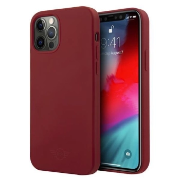 Etui Mini Morris Silicone Tone On Tone na iPhone 12 / iPhone 12 Pro - czerwone
