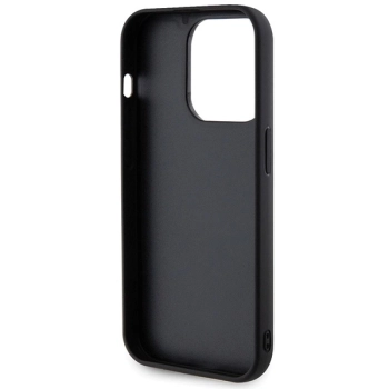 Etui Guess Quilted Metal Logo na iPhone 15 Pro Max - czarne