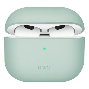 Etui UNIQ Lino na AirPods 3 - zielone