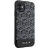 Etui Guess GCube Stripes MagSafe na iPhone 11 / Xr - czarne