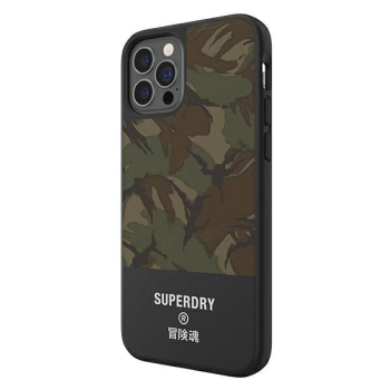 Etui SuperDry Moulded Canvas na iPhone 12 Pro Max - moro
