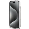 Etui Guess IML 4G Gold Stripe na iPhone 15 Plus / 14 Plus - brązowe