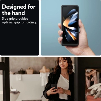Etui Caseology Parallax na Samsung Galaxy Z Fold 5 - czarny mat