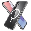 Etui Spigen Crystal Hybrid OneTap Ring z MagSafe na Samsung Galaxy S24 - przezroczysto-białe