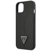 Etui Guess Saffiano Triangle Logo na iPhone 14 Plus - czarne