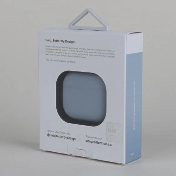 Etui Uniq Lino na AirPods 3 - błękitne