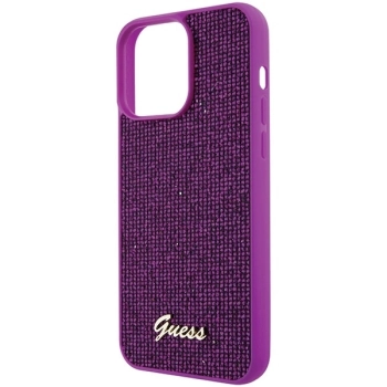 Etui Guess Disco Metal Script na iPhone 15 Pro Max - różowe