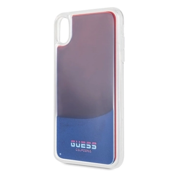 Etui Guess California Glow in the dark na iPhone Xs Max - czerwone