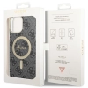 Etui Guess 4G MagSafe na iPhone 13 Pro Max - czarne