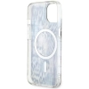 Etui Guess Leopard MagSafe na iPhone 14 - niebieskie