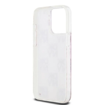 Etui DKNY Liquid Glitter Multilogo na iPhone 15 Pro Max - różowe