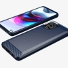 Carbon Case elastyczne etui pokrowiec Motorola Moto G100 / Edge S czarny