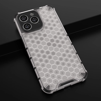 Honeycomb etui iPhone 14 Pro pancerny hybrydowy pokrowiec niebieskie
