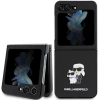 Etui Karl Lagerfeld Saffiano Karl&Choupette Pin do Samsung Galaxy Z Flip 5 - czarne