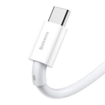 Baseus Superior kabel USB - USB Typ C 66 W 6A 1 m Biały (CATYS-02)