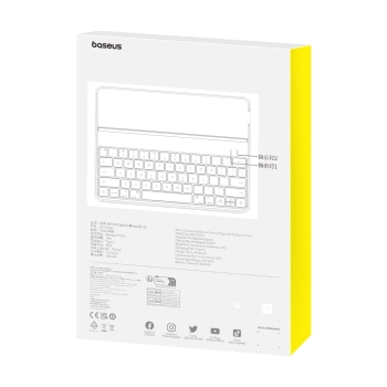 Etui z klawiaturą Baseus Brilliance Series na iPad 10.9'' 2022 (10 gen.) + kabel USB-C - czarne