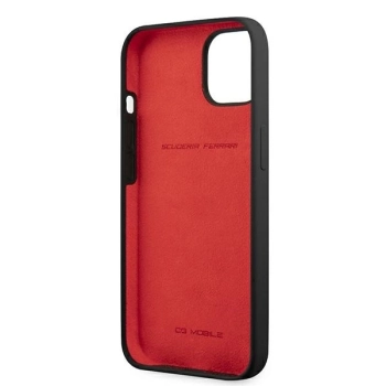 Etui Ferrari Silicone na iPhone 13 mini - czarne