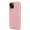 Etui Guess Croco Collection na iPhone 14 Plus - różowe