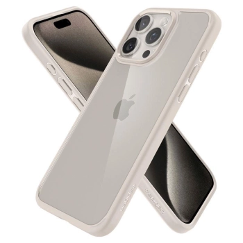 Etui Spigen Ultra Hybrid na iPhone 15 Pro - tytan naturalny