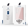 Dux Ducis Grit etui Samsung Galaxy S23 Ultra elegancki pokrowiec ze sztucznej skóry różowe